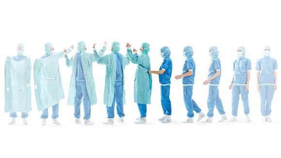 Mölnlycke beklædning til kirurgisk personale