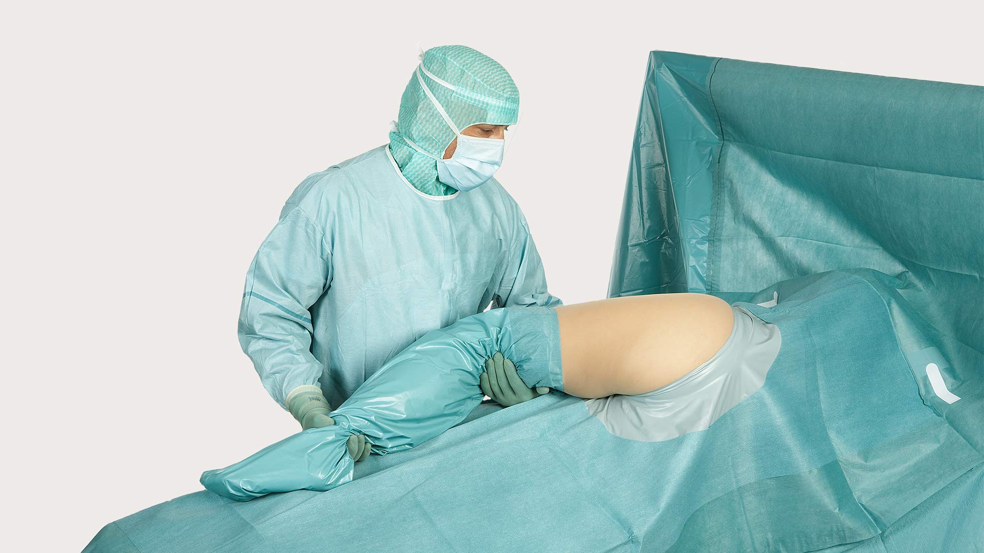 Простыни Barrier для ортопедических операций на тазобедренных суставах